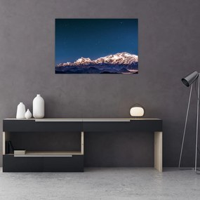 Tablou cu munți și cerul nocturn (90x60 cm)