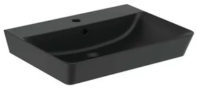 Lavoar suspendat Ideal Standard Connect Air Cube 60x46 cm negru mat