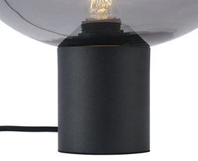 Lampă de masă de design neagră cu sticlă fumurie - Umbrella