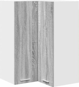 vidaXL Dulap suspendat Gri Sonoma și Alb 57 x 57 x 80 cm Lemn compozit