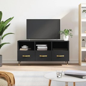 vidaXL Dulap TV, negru, 102x36x50 cm, lemn prelucrat