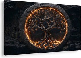 Tablou – Arborele vieții în lavă I. (90x60 cm)