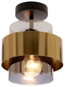 Lustră aplicată SPIEGA 1xE27/60W/230V auriu/negru