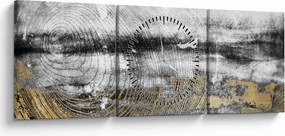 Tablou - Abstract (cu ceas) (90x30 cm)