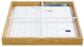 Panou LED aplicat QUADRA LED/40W/230V stejar APLED