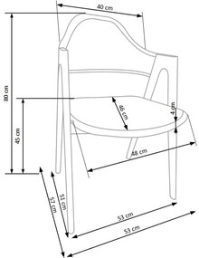 Scaun K344 material gri