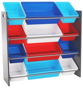 Organizator de jucarii, multicolor   gri, KIDO TYPE 1