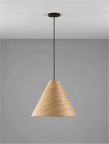 Lustra/Pendul lemn natural, ELYSIAN, D 45cm