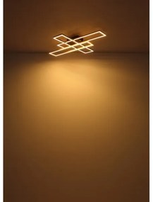 Plafonieră LED Globo 67208-40G DAKARI 40W/230V 3000K 60x80 cm negru/auriu