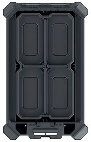 Organizator C, 36,8 cm, inaltime cu cutii, negru