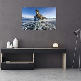 Tablou cu piatra înghețată (90x60 cm)