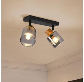 Brilagi - Spot HYGGE 2xE14/15W/230V negru/fumuriu