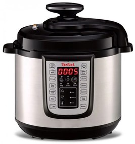 Multicooker Tefal CY505EE0 One Pot, 1200 W, 6L, 25 programe, cronometru, menținere căldură, argintiu/negru