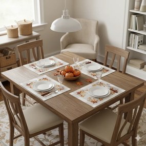 Fetă de masă Frunze de toamnă, 35 x 45 cm, set de 4 bucăți