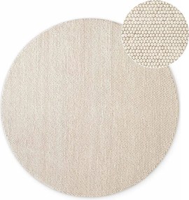 Covor crem țesut manual rotund din lână ø 200 cm Richmond Diana – Ted Baker