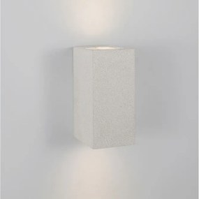 Aplica perete moderna de exterior cu iluminat ambiental IP65 FUENTO II alba