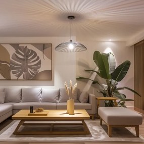 Brilagi - Lustră LED suspendată pe cablu CERIA WIRE, 1xE27/40W/230V, Ø 60 cm, negru