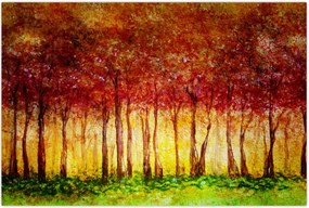 Tablou - Pictura pădurii cu frunziș (90x60 cm)