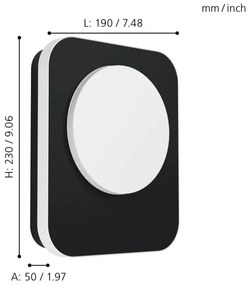 Aplică LED de exterior MADRIZ LED/9W/230V IP44 Eglo 99583