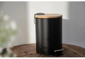 WENKO 24696100 - Coș TORTONA 17x21 cm negru/maro