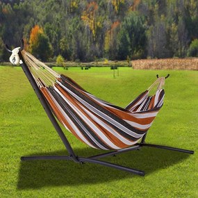 Hamac Relaxant Avenberg BELINDA - maro-negru-gri-alb