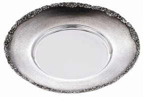 Farfurie argint masiv Kiddush Flowers 22cm