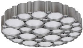 Lustra LED aplicata stil modern Andela 50cm argintie