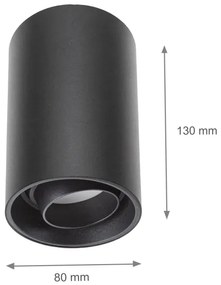 Spot CHLOE 1xGU10/50W/230V negru