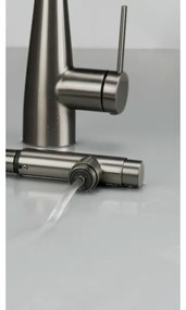 Baterie de chiuvetă cu cap de duș detașabil Deante BRE_D75M ERIDAN titan