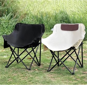 Scaun de camping pliabil TRAIL, negru