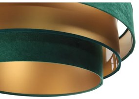 Lustr TRINITI 1xE27/60W/230V verde/auriu pe cablu