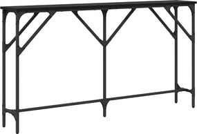 vidaXL Masă de consolă Stejar negru 140 x 23 x 75 cm