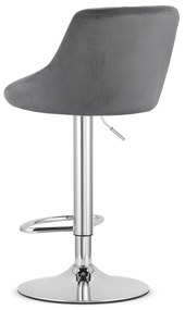 OFERTA Scaun de bar gri VELVET KAST II. calitate