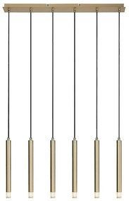 Lustra suspendata stil minimalist Ramira 6L aurie