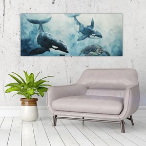 Tablou - Pictură subacvatică (120x50 cm)