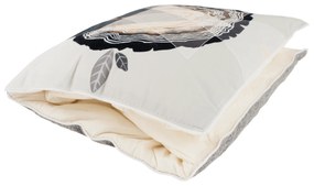 Canapea complet tapiţată cu 4 locuri, piele / piele ecologică gri deschis, LINSY