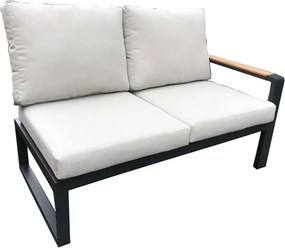 Set mobilier de grădină gri din aluminiu pentru 5 persoane Rotterdam – Rojaplast