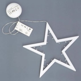 Set de stele, 2 bucăți, 20 LED-uri, alb cald