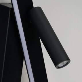 Aplica perete cu spot, directionabila RICO 10W+6W 3000K negru