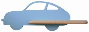 Aplică LED cu raft pentru copii CAR LED/5W/230V albastru/lemn