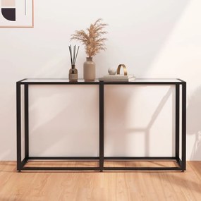 vidaXL Masă consolă, transparent, 140x35x75,5 cm, sticlă securizată