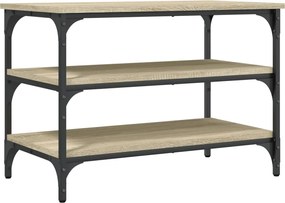 vidaXL Bancă de pantofi, stejar sonoma, 70x38,5x49 cm, lemn prelucrat