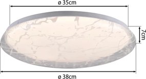 JUST LIGHT. 14008-16 - Plafonieră LED dimerizabilă ART PLAFO LED/20W/230V albă + telecomandă
