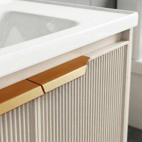 Set mobilier de baie cu lavoar Mario 60cm Beige
