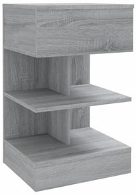 816043 vidaXL Noptieră, gri sonoma, 40x35x65 cm, lemn prelucrat