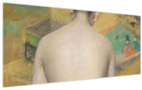 Tablou - William Merritt Chase, Study of Flesh Color and Gold, reproducere (120x50 cm)