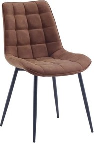 Set de 4 scaune ROADSTAR microfibra cognac
