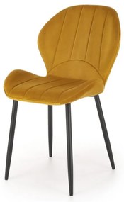 Scaun K538 velvet mustariu H85 cm
