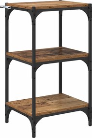 vidaXL Dulap pentru cărți Lemn vechi 40 x 33 x 70,5 cm