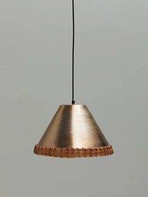 Lustra suspendată din metal și rattan, Ø41 cm, „Sabia”